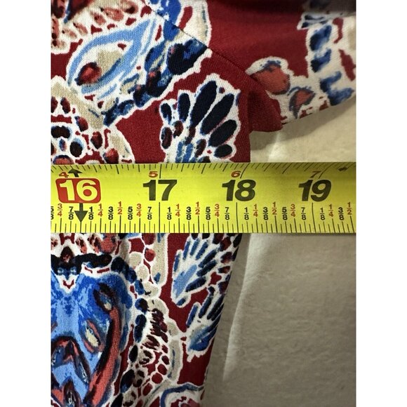 Rafaella Women’s Paisley Pattern Button Accent Blouse Shirt Size Medium - Picture 8 of 8